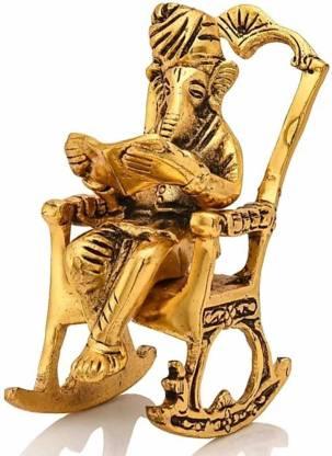 ShreeGyaan™ Golden Statue Reading Ramayan Showpiece