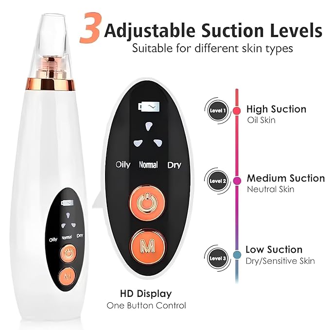 DermaGlow™ 6 In 1 Derma Suction blackhead remover machine