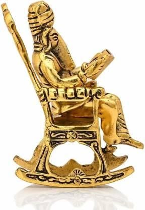 ShreeGyaan™ Golden Statue Reading Ramayan Showpiece