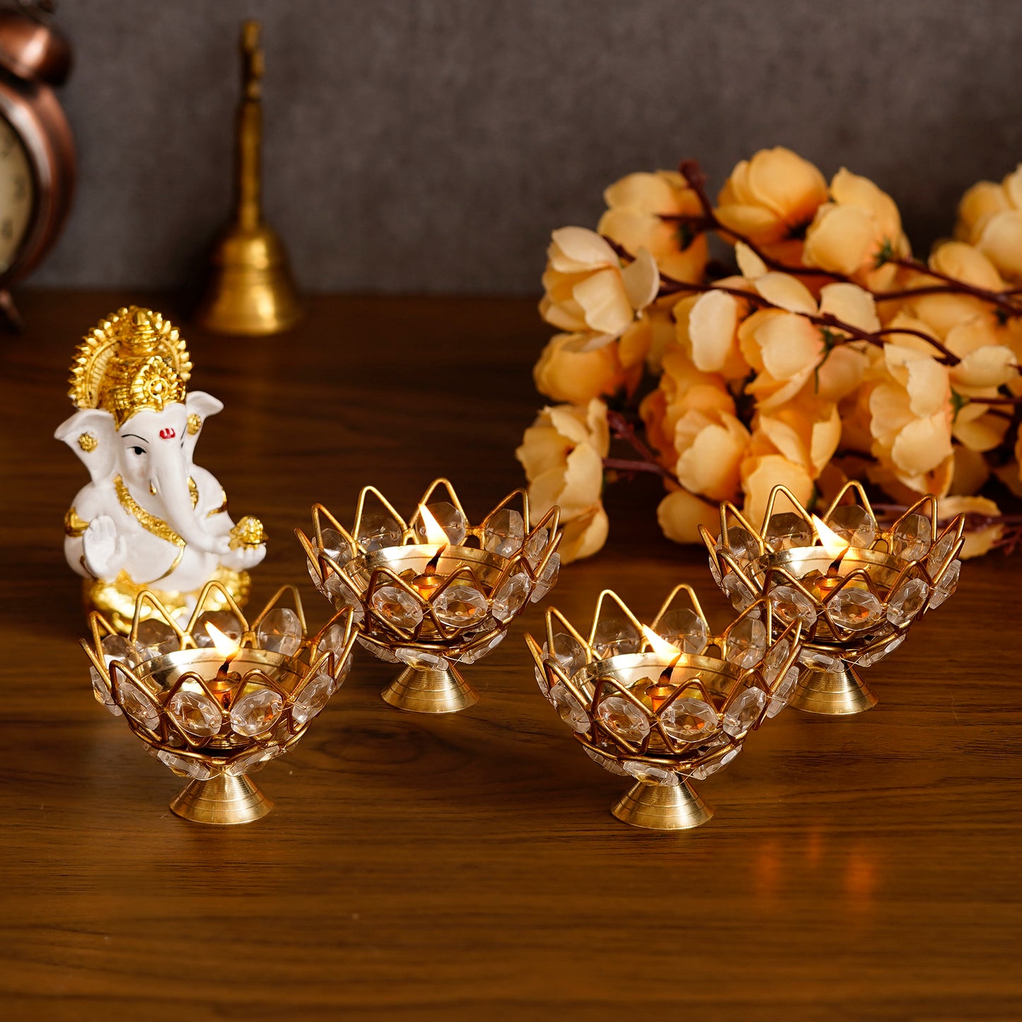 GlowLotus™ Tea Light Holders Set of 4