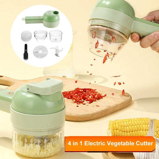 MultiChop™ 4 in 1 Portable Electric Vegetable Cutter Set