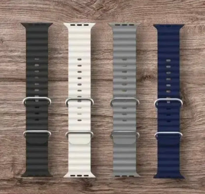🔥 FlexBand™ – T800 Watch Strap 4PC Set (Black, Grey, White & Blue) 🔥