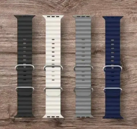 🔥 FlexBand™ – T800 Watch Strap 4PC Set (Black, Grey, White & Blue) 🔥