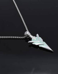 Arrow Alloy Pendant with Stainless Steel Box Chain for Men & Boy