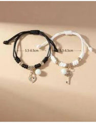 Fashions Radium Hearts Couple Best Friend Sister Korean Bracelet