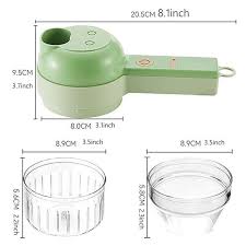 MultiChop™ 4 in 1 Portable Electric Vegetable Cutter Set