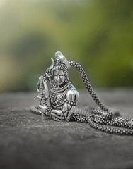 Lord Shiva Pendant for Men and Women, Shiv Trishul Pendant for Boy and Girl Silver Stainless Steel Locket