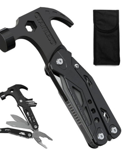 Multi Utility Hammer Tool Kit, Wood, Stainless Steel