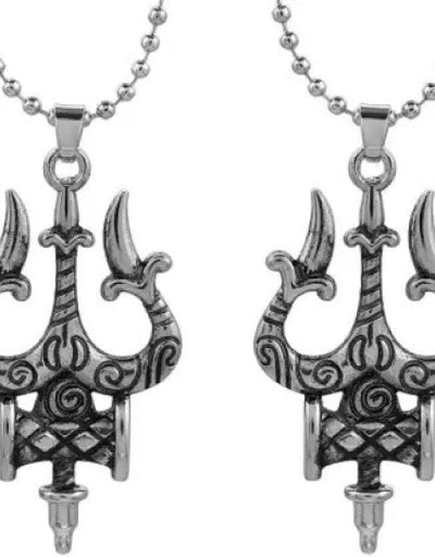Sterling Silver Stainless Steel Pendant ( Pack Of 2 )