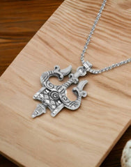 Sterling Silver Stainless Steel Pendant ( Pack Of 2 )