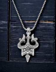 Sterling Silver Stainless Steel Pendant ( Pack Of 2 )